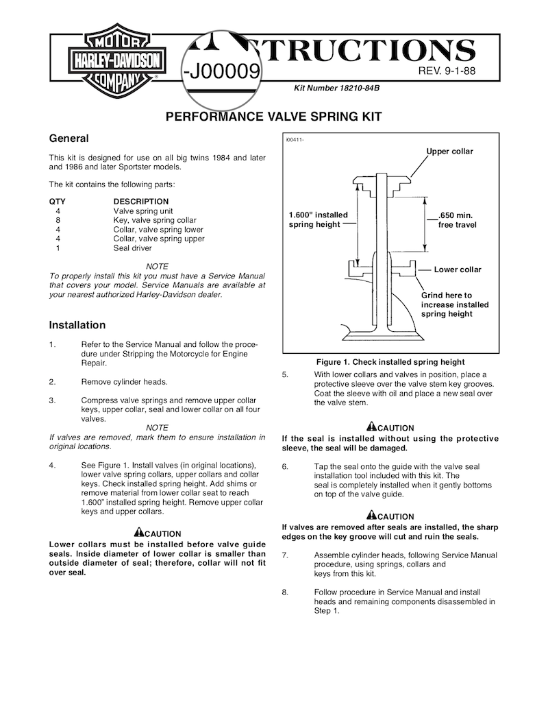 Legacy Instruction Sheet with its number location indicated.