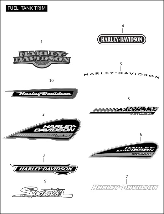 Harley-Davidson KIT-RESERVOIR ASY XR1200 42744-08 Harley-Davidson 42744-08