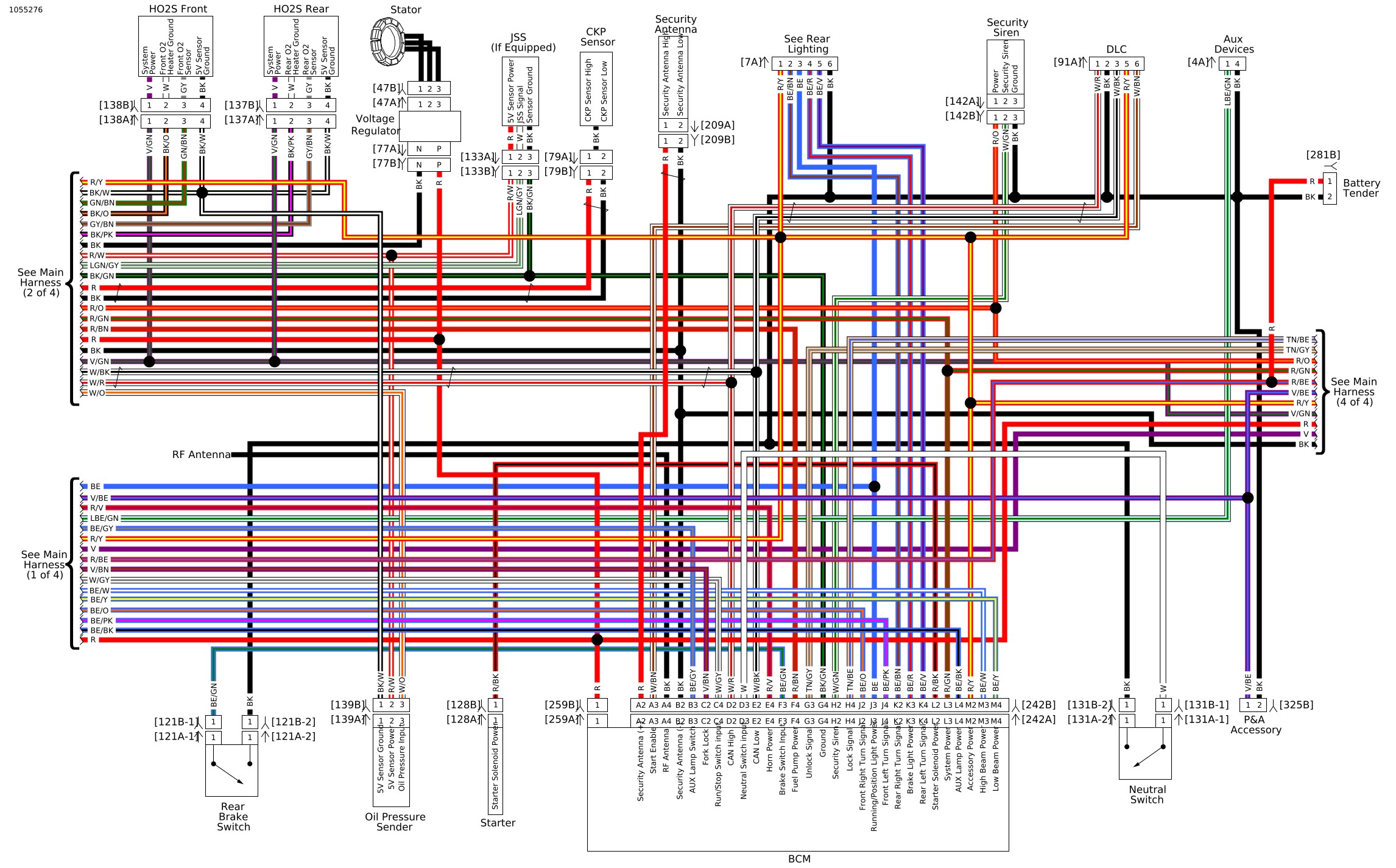 94000510 1089444 En Us 2018 Wiring Diagram Wall Chart Harley Davidson Sip