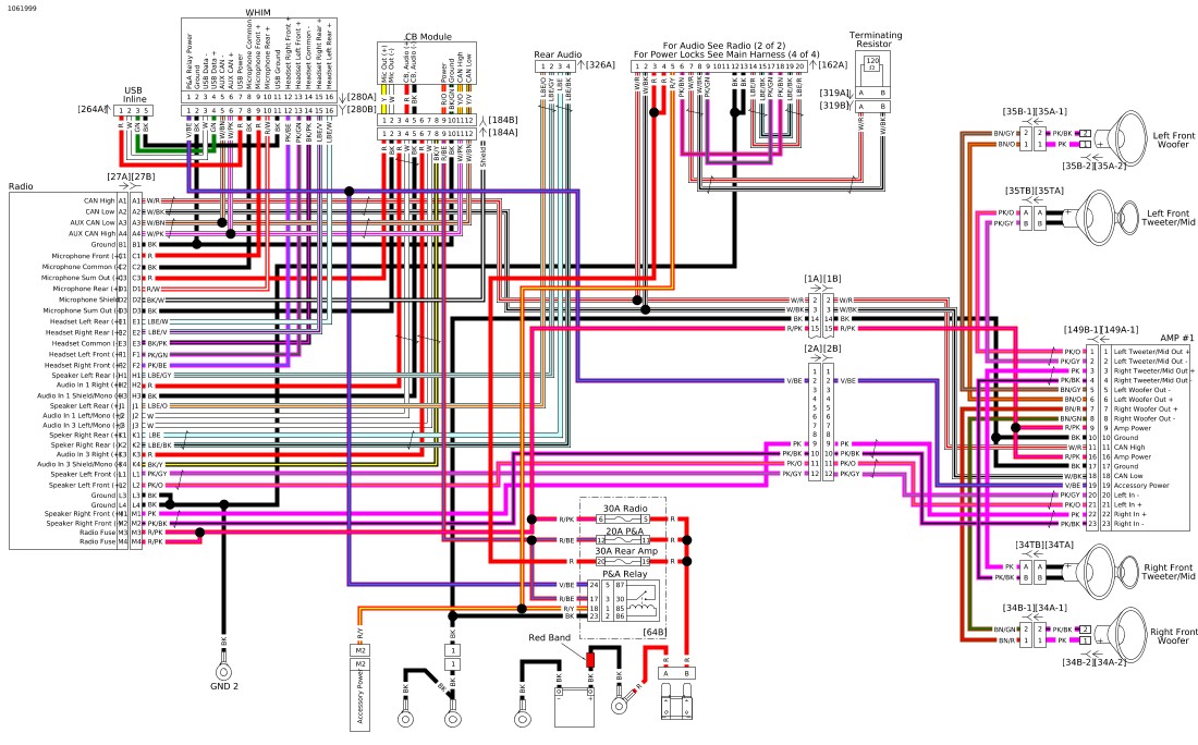 Wiring Diagram Wall Chart, 2007 Harley Davidson Radio Wiring Diagram