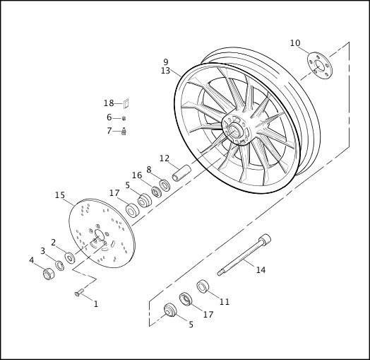 Wiring Diagram  6 Harley Rear Wheel Assembly Diagram
