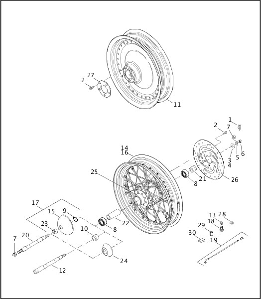 35 Harley Rear Wheel Assembly Diagram
