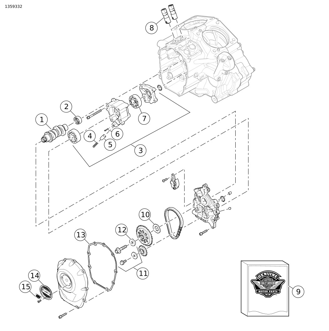 25400353 ハーレー純正 KIT、カムDR、SE8-517 HD店 欠品カラー再入荷