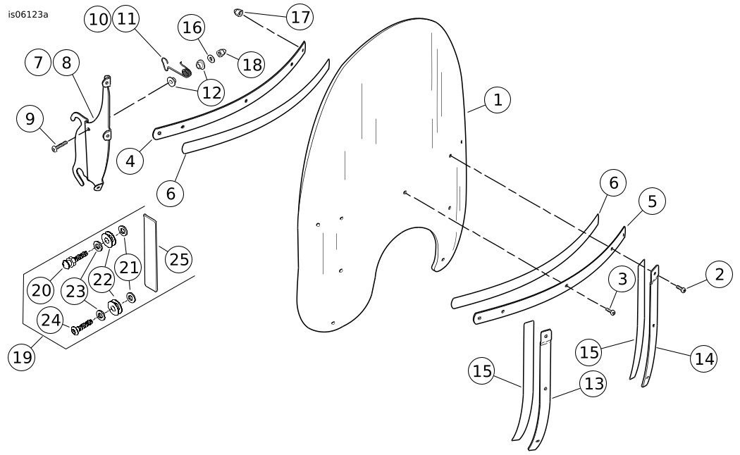 Cavalry Rear Docking Kit For Harley Davidson Road King, Road Glide, Street Electra 97-08 – DK6B