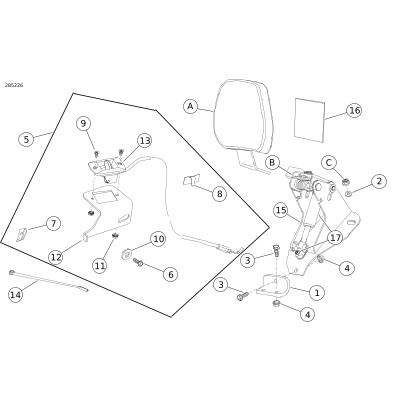 harley davidson adjustable backrest parts